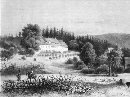Das ehemalige Rittergut um 1856
