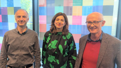Gruppenbild des wissenschaftlichen Beirats: Univ.-Prof. Hamid Kashkar, Prof. Dr. Barbars Eichhorst, Univ.-Prof. Reinhard Büttner (v.l.n.r.)
