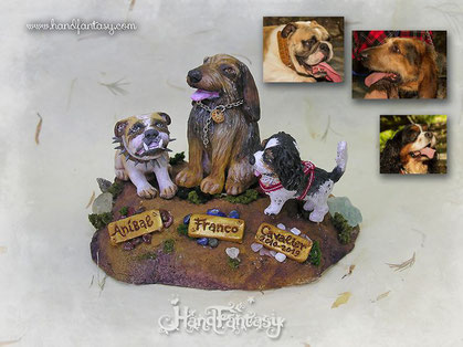 Figura de mascotas personalizadas, figura de perros