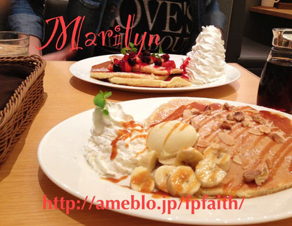 ステラプレイス6階の ル・パナシェさんのパンケーキ。クリックすると食べログに飛びます。