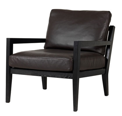 Vintage Ledersessel schwarz