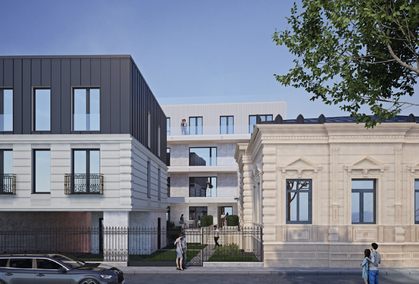 Intrarea principală a Azaleea Residence