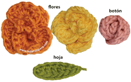 Cómo tejer un bouquet de flores a crochet