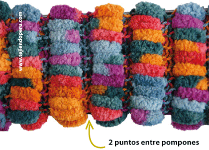 Cómo tejer con lana pompon - pom pom wool