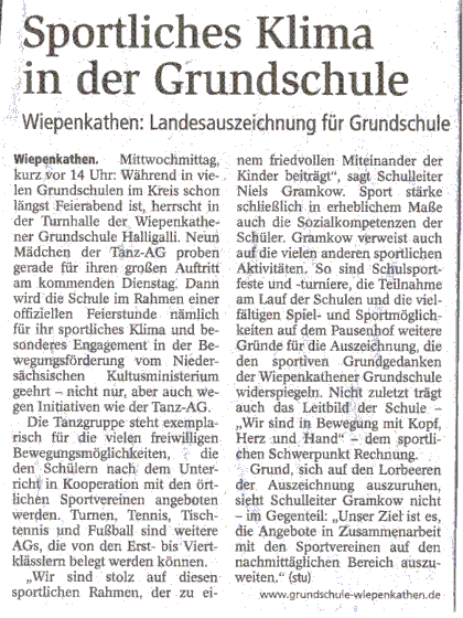 Bericht Stader Tageblatt