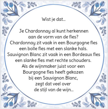 Chardonnay en Sauvignon Blanc weetje