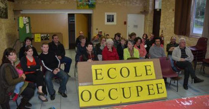 L'école de Goujounac (46250, Lot, Midi-Pyrénées)