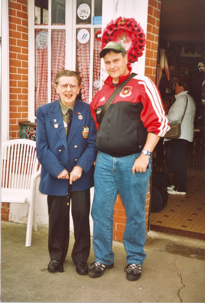 This is me together with British veteran Ken Schwarz who landed on Sword beach on June 6, 1944