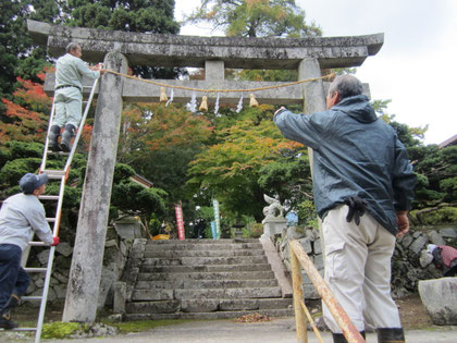 総代さんの的確な指揮