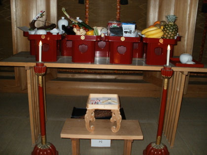 春季大祭の神饌