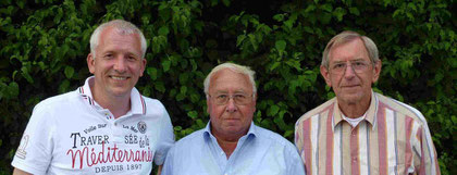 Erfolgreiche Taubenzüchter in der RV Oelde und Umgebung: (v.l.) Martin Stiens, Egon Lohmeier und Hermann Schlief.