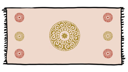 Yogadecke 100 x 200 cm Bio-Baumwolle