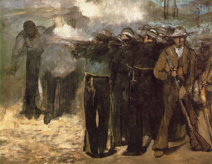 エドゥアール・マネ《皇帝マクシミリアンの処刑》 1867年　ボストン美術館蔵