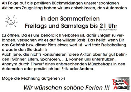 Freitag, 12. Juli 2013