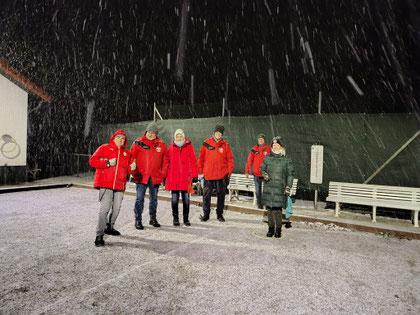Triplette im Schneegestöber...