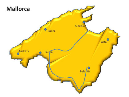 Mallorca Motorradtour TOUR 4 Quer bis zur Steilküste, Cala d´Or, Colonia de Sant Jordi, Cala Pi, Palma motorradtouren-motorradreisen.de