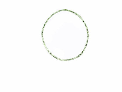 personalised christening bangle