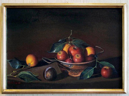 Rame e mele, 2006. Olio su tela