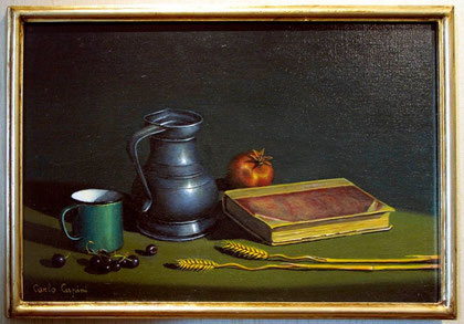 Bricco verde e libro, 2006. olio su tela
