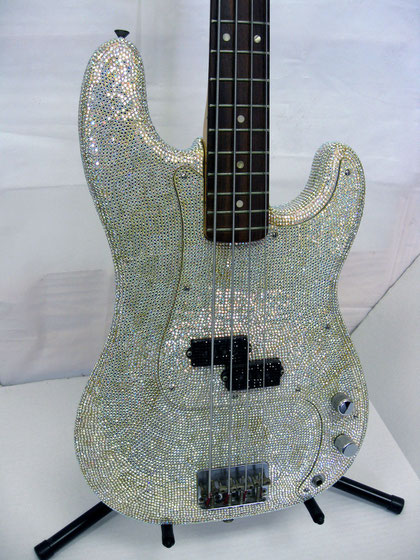 Rock Star Pave Bass Guitar
