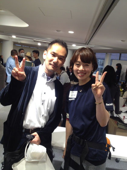 安川美貴子さんとツーショット。