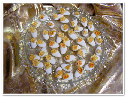 Confetti decorati per nozze d'oro