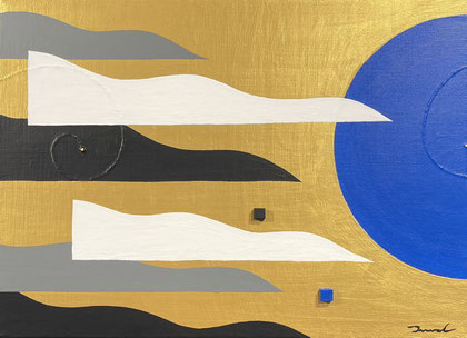 MOON LIGHT S 4   F4   333mm×242mm   2025 Acrylic on canvas, wood