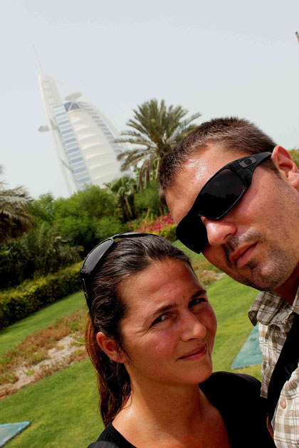 Bei unserem Spatziergang in der Hitze von Dubai