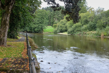 The Severn from Long Bridge, Llandiloes