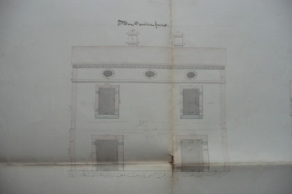 Croquis de la maison éclusière de Bordeneuve N°5 (archives VNF).