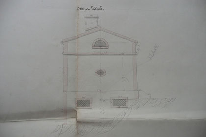 Croquis de la maison éclusière de Bordeneuve N°5 (archives VNF).