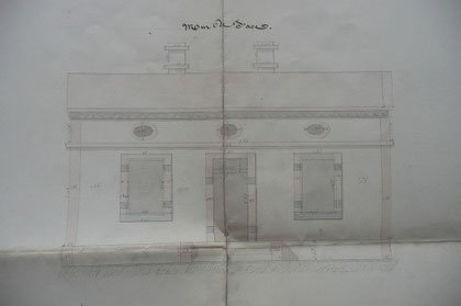 Croquis de la maison éclusière de Bordeneuve N°5 (archives VNF).