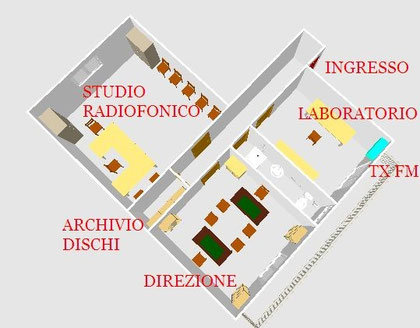 Superradio planimetria sede 1992
