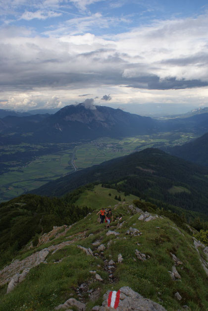 Die letzten Meter hinauf zum Gipfel