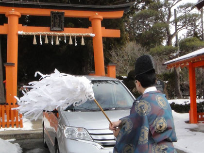 交通安全祈願の様子