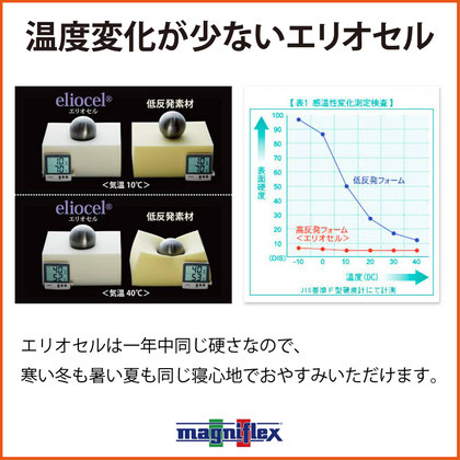 温度変化が少ないエリオセル / マニフレックス九州最大級のマニステージ福岡