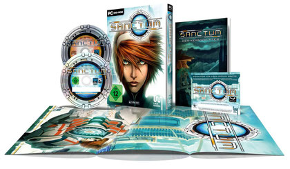 Extras wie ein Soundtrack, zwei Aktivierungs-Keys und ein Comic sollen die Boxed-Version von "Sanctum" von der Download-Version des Spiels abheben.
