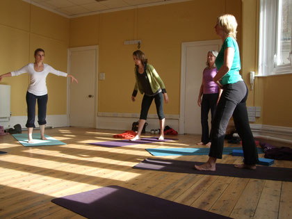 a yoga class at Westgate