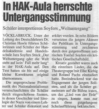 Vöcklabrucker Rundschau, 11.7.1996