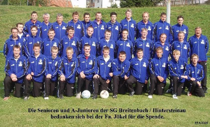 Fa. Jökel-Bau sponsert neue Trainingsanzüge
