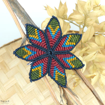 kp kitsch-paradise artisans créateurs accessoire de cheveux barrette mandala