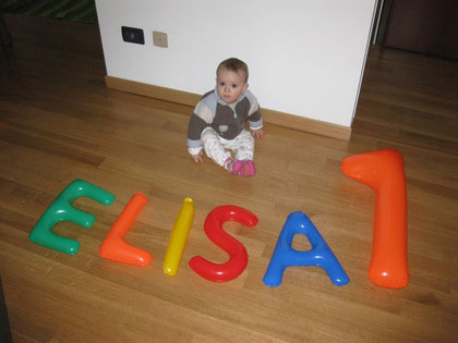 Mia "nipote" figlia di CLAUDIA E DIEGO è ELISA ultima nata 100% MILANISTA