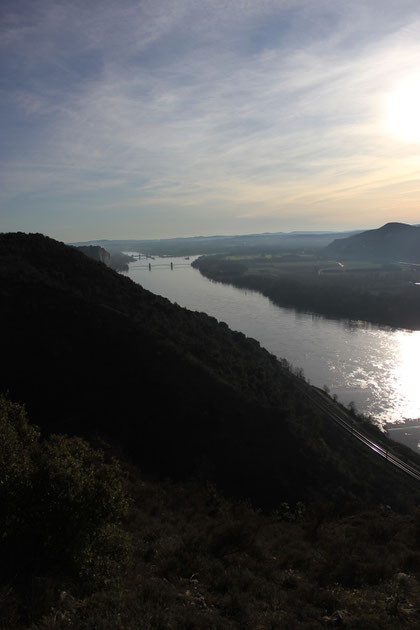 Défilé de Donzère et Pont du Robinet - vue depuis Château Porcher