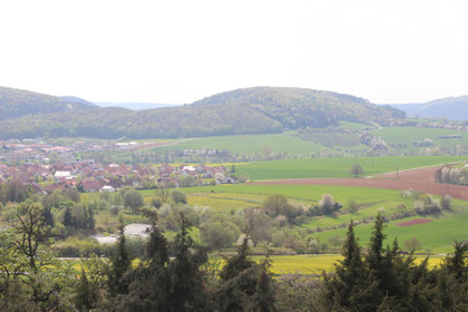 Rund um Nüdlingen und Haard gibt es verschiedene landschaftlich besonders schöne Wanderwege mit herrlichen Ausblicken.