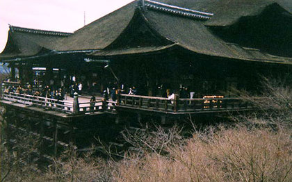 The veranda at Kiyomizu