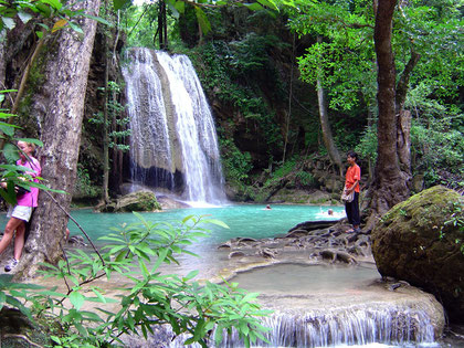 One of the seven levels of Ehrewan Falls