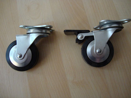 Ruedas 7,5cm de alto ( con o sin freno )