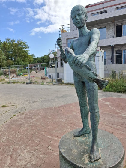 Bronzestatue der Angler Heikendorf