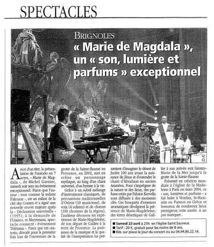 Concert St Sauveur Brignoles en 2005