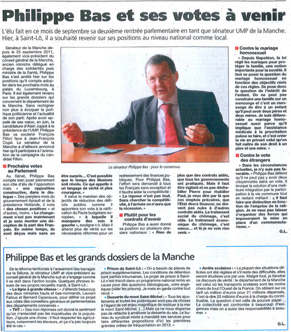 Presse de la Manche, 19.09.2012
